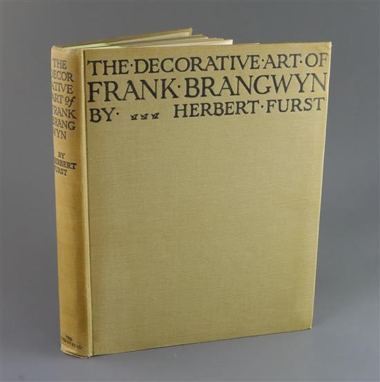Furst, Herbert Ernest Augustus - The Decorative Work of Frank Brangwyn, qto, cloth, with 33 colour plates,